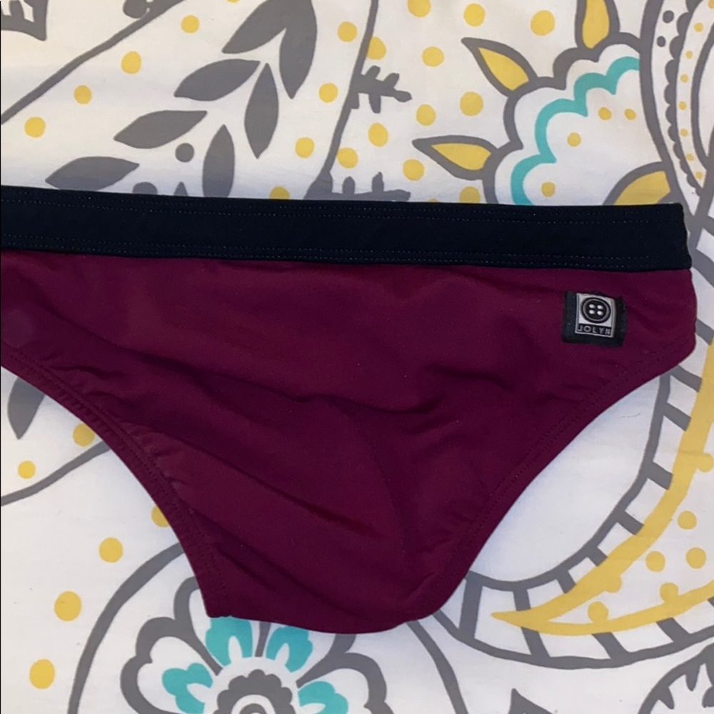 Maroon bikini bottoms